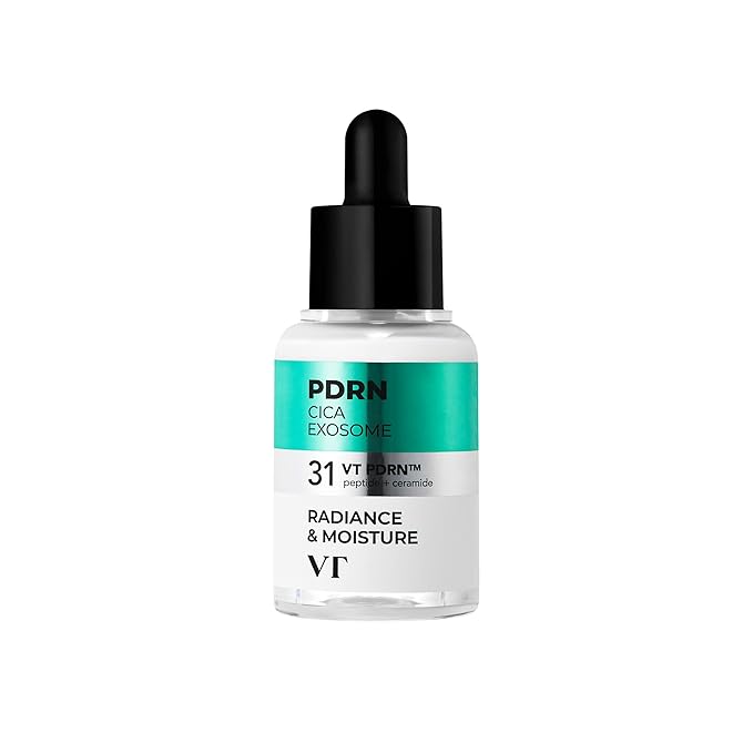 VT COSMETICS VT COSMETICS PDRN Cica Exosome Ampoule, Firming Serum with Peptide & Ceramide for Anti-Aging, Wrinkle Care, Plumping, Hydration & Radiant Glow, For All Skin Types, Korean Skincare (1.01 fl. oz.) Serum