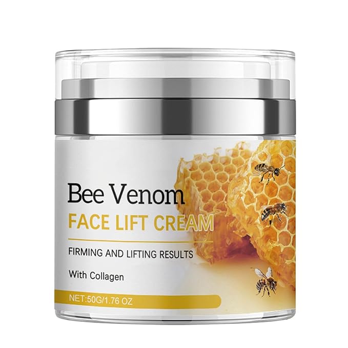 Grospe Grospe Bee Venom Cream, Bee Venom Face Lift Cream with Airless Pump - Wrinkle Removal & Firming, Moisturizing, Lifting & Recovery - for All Skin Types - 1.76 Oz Moisturiser