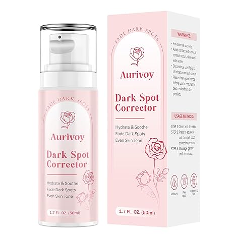 Aurivoy Dark Spot Remover for Face and Body - Dark Spot Corrector Serum for Face - Sun Spots, Age Spots, Freckles & Melasma Remover - Brown Spot Corrector Evens Skin Tone for All Skin Type Serum