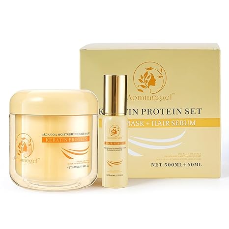 Aomimegel Hair Mask Argan Oil Set Deep Repair Conditioning Collagen Hair Treatment