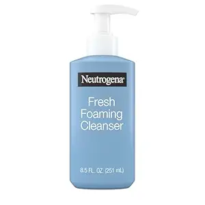 Neutrogena Neutrogena Fresh Foaming Facial Cleanser, All-In-One Makeup Remover Face Wash for Nor-mal to Oily Skin Deeply Cleanses & Removes Waterproof Makeup, Soap-Free, Non-Comedogenic, 8.5 fl. oz Korean face wash