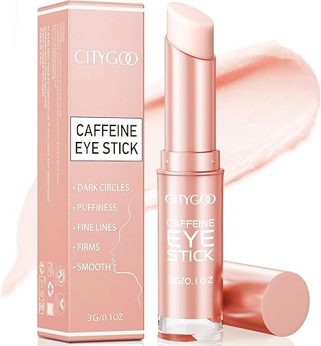 CITYGOO CITYGOO Caffeine Eye Cream Stick: Anti-Aging Firming & Dark Circles Moisturizing Balm for Puffiness & Eye Bags - Travel-friendly for Women Eye Cream