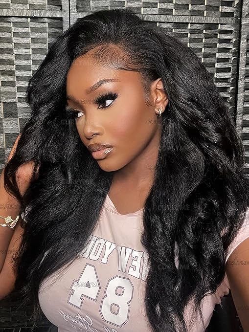 Curlyme Curlyme Drawstring Half Wig Human Hair Flip Over Kinky Straight No Lace Glueless Drawstring Invisible Hairline Beginner Friendly Wear Go Wig For Women Clip In Headband Wig195% Density 16 Inch skincare