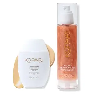 Kopari Kopari Bright as Day Sheer Mineral Sunscreen SPF 50 & Rose Gold Sunglaze Sheer Body Mist Sunscreen SPF 42 Sunscreen