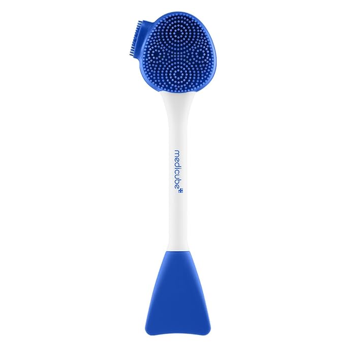 medicube medicube Multi Pore Brush & Face Mask Applicator | 4-in-1 Silicone Jelly Brush for Deep Pore Cleansing, Face Mask Application & Gentle Face Massage | Kbeauty Skincare Tool | 1 Piece Korean skincare