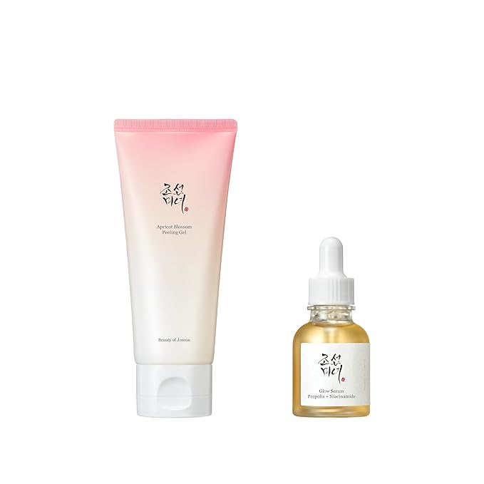 Beauty of Joseon Beauty of Joseon Apricot Blossom Peeling Gel (100ml, 3.38 fl.oz) + Glow Serum (30ml, 1 fl.oz) Korean Skincare Korean Exfoliator