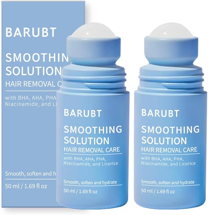 LIHUOMEI Smoothing Solution Serum Bikini Ingrown Hair Roller Treatment Smoothing Solution for Sensitive Areas (2pcs) Serum