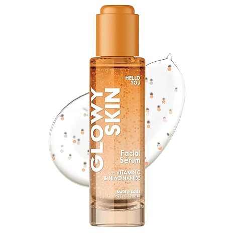 Hello You Hello You Vitamin C Serum For Face With Niacinamide – Dermatologist Tested, Korean Skin Care – Supports Glowy Skin, Enhances Tone & Smooths Texture For A Youthful Looking Complexion – Vegan 1.69 Fl Oz Serum