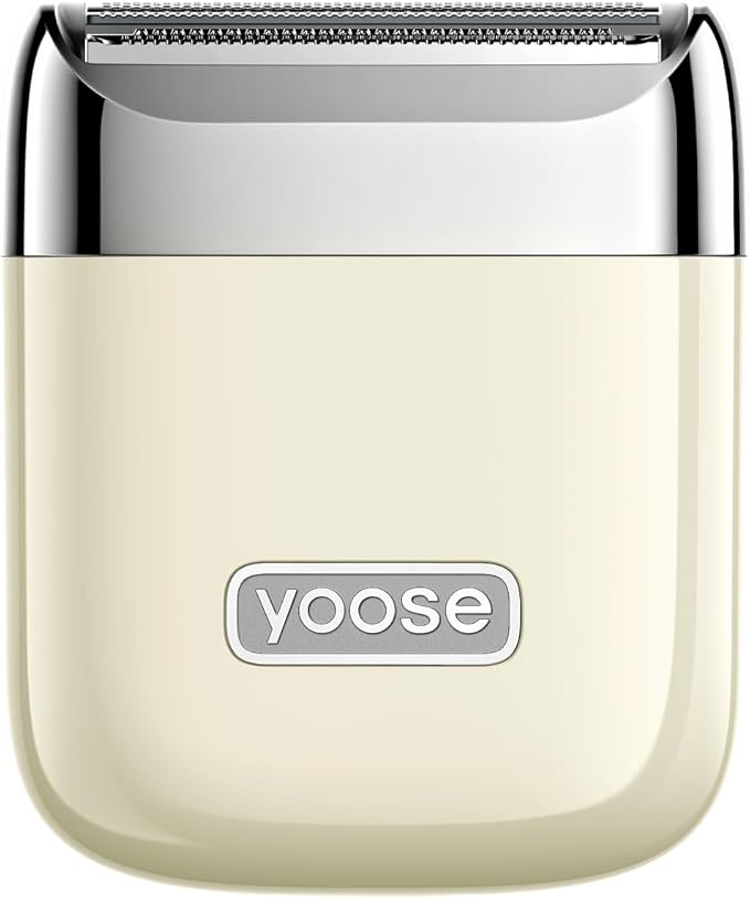 yoose yoose Electric Razors for Women, IPX7 Alloy Body Bikini Trimmer for Women (USB-C, Trimmer Comb, Multi Shaving Modes), Portable Size, Porcelain White skincare