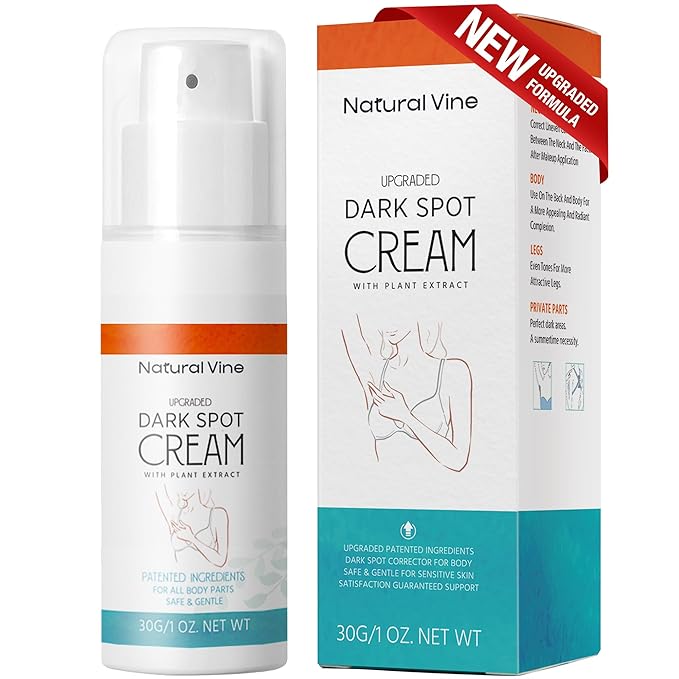 Natural Vine Natural Vine Dark Spot Corrector: Dark Spot Remover for Body in 4-8 Weeks - Instant Concealing & Age Brown Sun Faded Spot Remover Melasma Freckles Correcting with Niacinamide for Women & Men 30g Exfoliator