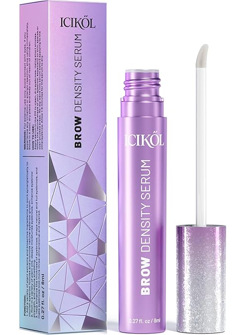 ICIKOL Eyebrow Growth Serum - Eyebrow Serum to Grow Brows with Advanced Formula to Boost Longer Fuller and Thicker Looking Eyebrows - Brow Serums 8ml Value Size - Vegan & Prostaglandin-Free Serum