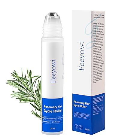 Feeyowi Rosemary Hair Growth Serum with Redensyl and Anagain – Roll On 25 ml, Thicker & Stronger Hair, Prevents Hair Fall & Stimulates Hair Follicles, Fights Hair Thinning & Hair Loss for All Hair Types Exfoliator