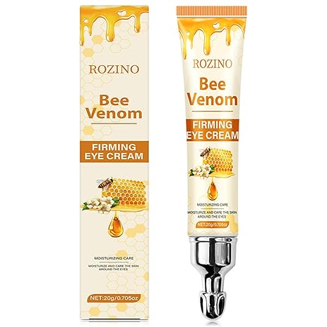Generic Bee Venom Eye Cream for Dark Circles & Wrinkles,Vitamin C & Honey Infused Under Eye Treatment, Firming & Hydrating Anti-Aging Eye Cream for Women & Men, Gentle for Sensitive Skin (0.7 FLOZ) Eye Cream