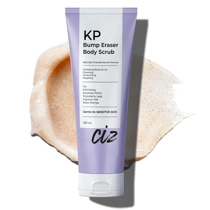 BellamiLuxx KP Bump Eraser Body Scrub: Exfoliating Keratosis Pilaris, Strawberry Skin Treatment - Smooths Rough, Bumpy, Dry Skin on Arms, Legs, Buttocks - KP Scrub Wash Helps Reduce Ingrown Hair Bumps Exfoliator
