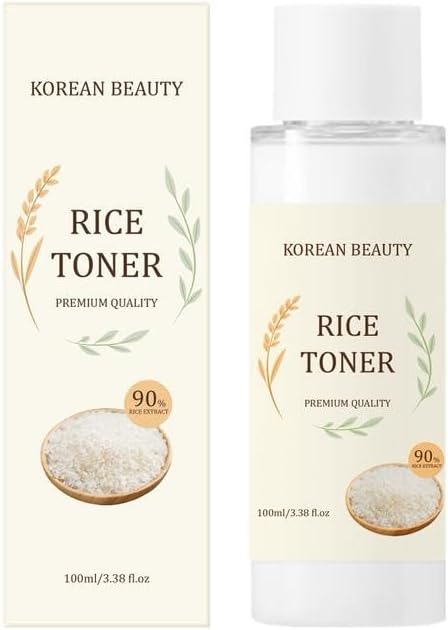 Generic Korean Beauty Rice Toner with Natural Rice Extract, 90% Rice Extract, 3.38 fl.oz/100ml Korean face wash