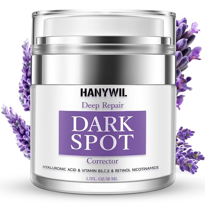 HANYWIL HANYWIL Dark Spot Remover for Face & Body, Remedy for Dark Spots with Natural Ingredients, Dark Spot Corrector Cream and Serum for Skin Care, Treats Freckles, Melasma, Sun Spots, Women & Men,1.7 Fl Oz Serum