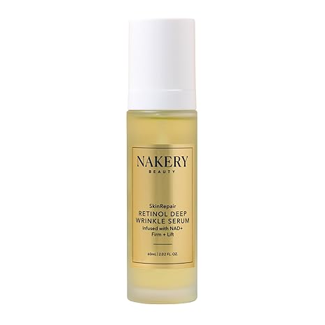 Nakery Nakery SkinRepair Retinol Deep Wrinkle Serum (2.02 Fl Oz), Anti Aging Face Serum with Encapsulated Retinol, NAD+ Complex, Ceramide NP, Hydrating Firming Skin Treatment for Fine Lines Serum