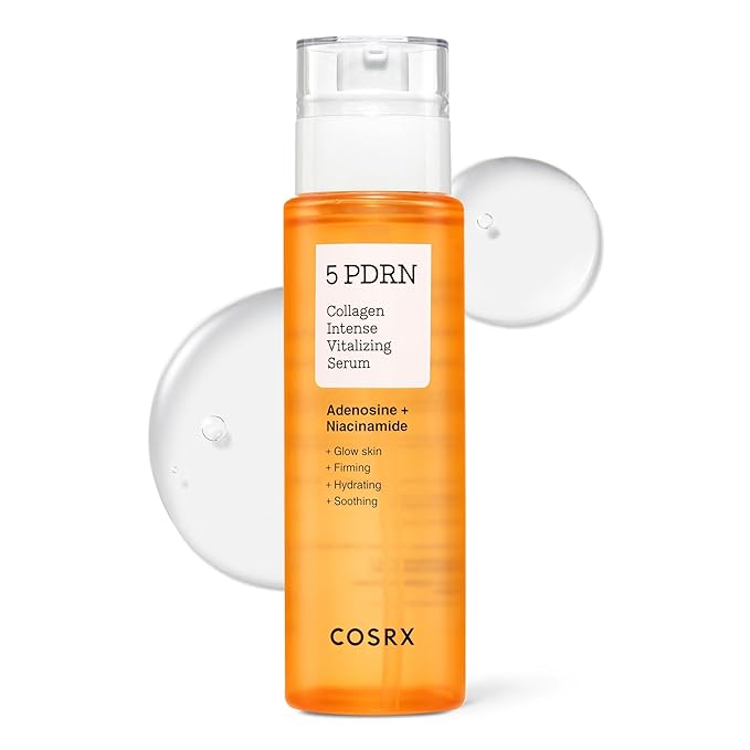 COSRX COSRX 5 PDRN Collagen Intense Vitalizing Serum - Korean Serum for Skin Firming & Glowing with Salmon DNA, Centella, Lactobacillus PDRN & Collagen, Korean Skin Care (3.38 fl.oz.) Korean Serum