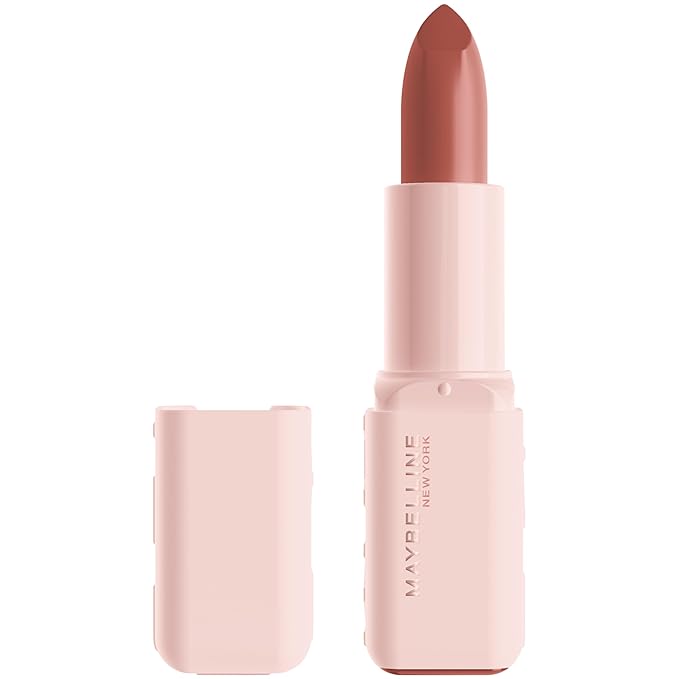 MAYBELLINE MAYBELLINE Serum Lipstick, Hydrating Lip Makeup with 8HRs of Lip Plumping Moisture with Hyaluronic Acid + Oil Blend, Upstate (Light Cool Brown Satin) Korean face wash
