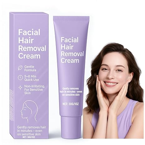 OYKOSE Facial Hair Removal Cream for Women – Gentle No-Odor Hair Removal Cream for Sensitive Skin, Also for Upper Lip, Chin, Bikini Line & Underarm Moisturiser