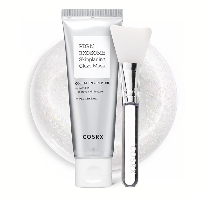 COSRX COSRX PDRN Exosome Skinplaning Glaze Mask for Face with Salmon DNA PDRN & Exosome, Overnight Wrapping Mask for Glass Skin, 1.69 fl. Oz, Korean Skin Care Korean face wash