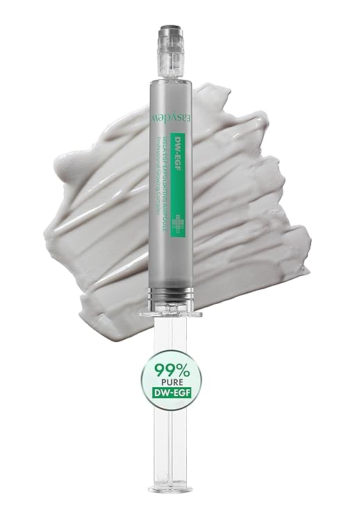 EASYDEW Easydew Mela EGF Exfoliating Ampoule - Age-Defying Face Serum with Black Bee Propolis, Niacinamide, AHA, BHA & LHA - Korean Skin Care for Pore Buildup & Skin Barrier Repair (Pump, 0.27 fl oz) Exfoliator