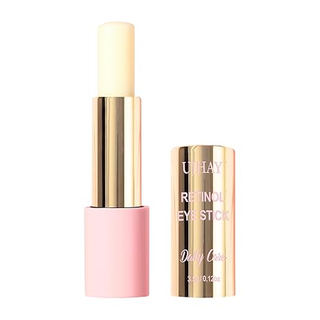 UJhay Anti-Aging Retinol Eye Stick - Dark Circle Corrector & Puffiness Reducer, All-in-One Eye Balm for Wrinkles & Under-Eye Bags, Infused with Caffeine, Vitamin C & Niacinamide, Hydrating & Firming skincare