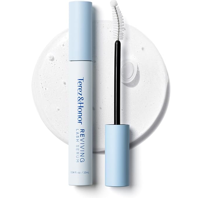 TEREZ & HONOR Terez & Honor REviving Lash Serum - Korean Vegan PDRN Lash Growth Serum for Longer, Fuller, Healthier Lashes - Peptide & Biotin Lash Conditioner for Root Strengthening - Clean, Gentle, Made in Korea Serum