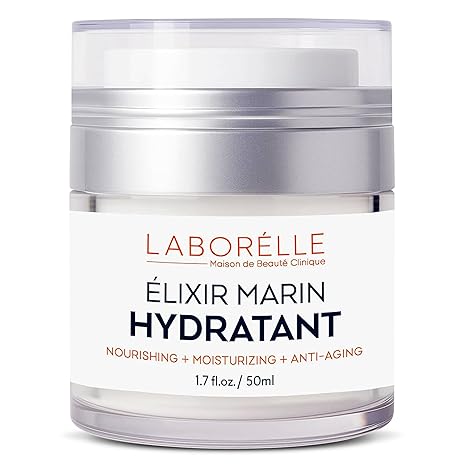 Laborélle Face Moisturizer for Dry Skin with Hyaluronic Acid & Vitamin B5 – Lightweight Hydrating Cream with Marine Algae, Fragrance-Free for Sensitive Skin, Barrier Support (1.7 oz) Moisturiser