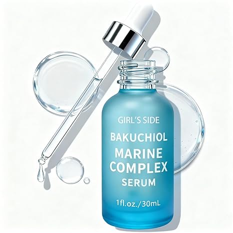 Girl's side Girl's Side Bakuchiol Serum for Face - Retinol Alternative for All Skin Types, Anti-Aging Treatment Reduces Fine Lines & Wrinkles, Firms Skin with Ceramide & Hyaluronic Acid, 1 fl.oz Serum