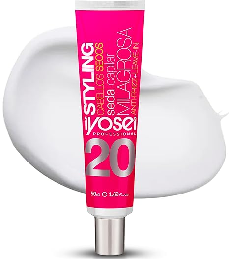 IYOSEI Professional Miracle Hair Silk No. 20 – Anti-Frizz Leave-In Hair Silk Serum for Dry & Damaged Hair | Frizz Control, Hydration & Satin Shine Finish – 50 ml Serum