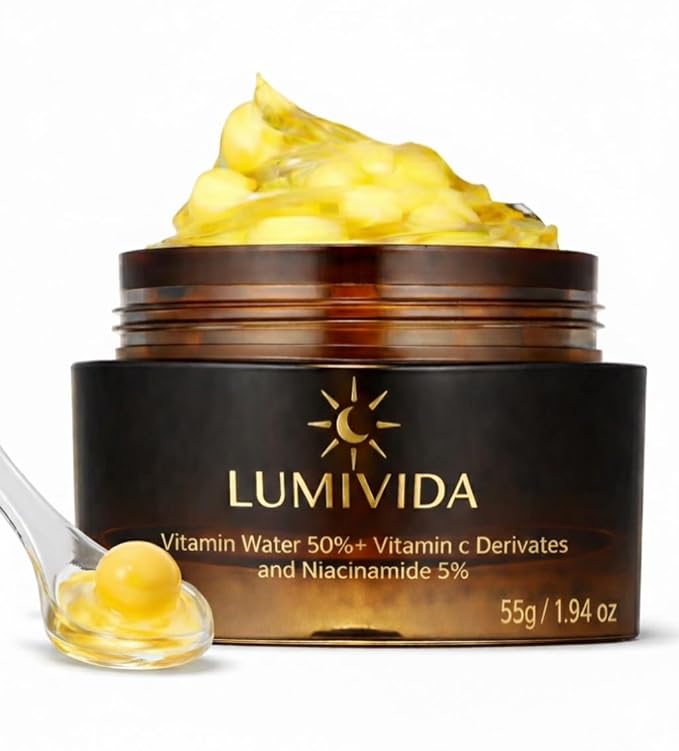 LumiVida Hydrating Face Cream with Collagen & Vitamin C – Brightening Moisturizer with Peptides & Antioxidants for Radiant, Anti Aging Glowing Skin – 55g Moisturiser
