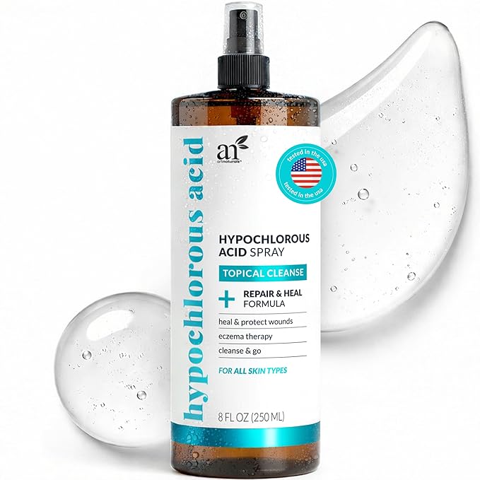 Artnaturals Artnaturals Hypochlorous Acid Face & Skin Spray – Gentle Daily Facial Mist, pH-Balanced, Fragrance-Free, Soothing Cleanser for Sensitive Skin – 8 fl oz Water Cleanser