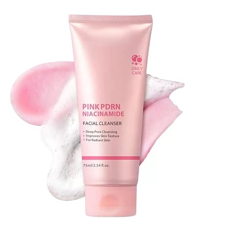 GOERTI Facial Cleanser PDRN Marshmallow Whip Cleanser | Deep Cleansing Foam for Pore Care, Blackhead Care, Uneven Skin Tone with Salmon DNA PDRN, Low pH Hydrating and Nourishing Face Wash Water Cleanser