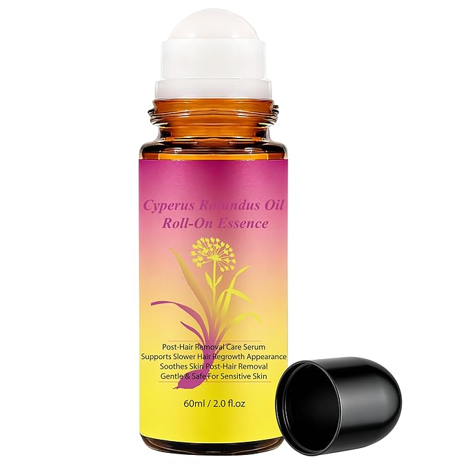 SRIOIO Cyperus Rotundus Oil, Natural Cyprus Cypress Rotundus Oil for Hair Removal, Reduces Unwanted Hair Growth, Soothes Skin & Minimizes Pores for All Skin Types (1PC - 2.02 Fl Oz) skincare